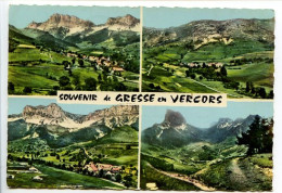 CPSM Dentelée 10.5 X 15 Isére  GRESSE EN VERCORS  Vue Générale   Hameau De La Ville Et Roche Rousse    Mont Aiguille - Sonstige & Ohne Zuordnung