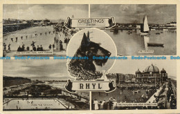 R095504 Greetings From Rhyl. Multi View. 1948 - Monde