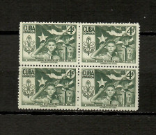 Cuba  1954  .-   Y&T  N   416   ( X 4 )    ** - Nuovi