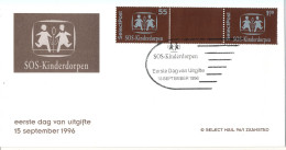 Netherlands Stadtspost Local Post ZAANSTAD FDC 15-9-1996 SOS Kinderdorpen Selectpost With Cachet - Covers & Documents