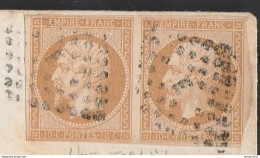 PAIRE Du N°13B Brun Clair TBE Et BE Signé Cote 150€ - 1853-1860 Napoleone III