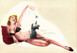 CPM AK Sexy Woman With A Cat PIN UP RISQUE NUDES (1410502) - Pin-Ups
