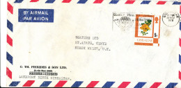 Gibraltar Air Mail Cover Sent To North Wales UK. 22-11-1978 Single Franked - Gibraltar