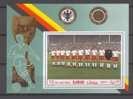 Ajman 1969 Football Soccer - Germany Team MS MNH - Otros & Sin Clasificación