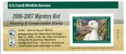 USA  2006 - Oiseau Migrateur - Oie De Ross - Hunting Stamp - Ross Goose -adh.- BF - Ongebruikt