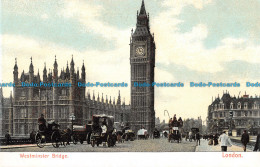 R095667 Westminster Bridge. London - Andere & Zonder Classificatie