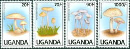 OUGANDA 1991 - Champignons II - (volvariella Bigensis) - 4 V. - Ouganda (1962-...)