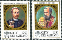 VATICAN 1996 - Saints Célestin Et A.M. Liguori - 2 V. - Neufs