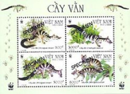 VIETNAM 2005 - W.W.F. - Civette Lignée D'Ouston - BF -  Surchargés SPECIMEN - Ungebraucht