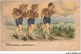 AS#BFP1-0568 - SCOUTISME - Marchons  Marchons - Scout - J. Jadrac - Scoutismo