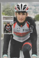 CYCLISME  TOUR DE FRANCE  2013  Cachet Philatélique Avec Carte Et Timbre Identique FRANK SCHLECK - Wielrennen