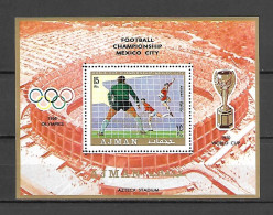 Ajman 1970 Football - World Cup MEXICO W Ovp MS MNH - 1970 – Mexique