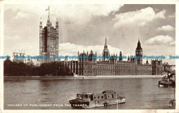 R095791 Houses Of Parliament From The Thames. London. 1954 - Otros & Sin Clasificación