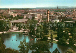 72898962 Karlsruhe Baden Stadtgarten Mit Schwarzwaldhalle Karlsruhe - Karlsruhe