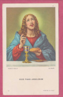 Holy Card, Santino. Ecce Panis Angelorum. Ed Alinari-Dim 108x 65mm. Al Verso. - Otros & Sin Clasificación