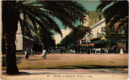 CPA AK Tunis Avenue De France TUNISIA (1405017) - Tunisia