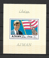 Ajman 1969 Kennedy Brothers - Robert F. Kennedy MS MNH - Andere & Zonder Classificatie