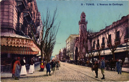 CPA AK Tunis Avenue De Carthage TUNISIA (1404941) - Túnez