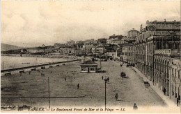 CPA AK Tanger Boulevard Front De Mer Et La Plage TUNISIA (1404863) - Túnez