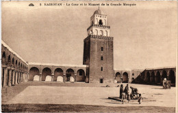 CPA AK Kairouan La Cour Et Le Minaret De La Grande Mosquee TUNISIA (1404844) - Tunesien