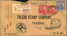 1915, Registered Envelope Fro, Trinidad To USA. - Trinidad Y Tobago