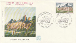 ///   FRANCE ///    PREMIER JOUR ---  FDC  ---  Château De Malmaison - 1970-1979