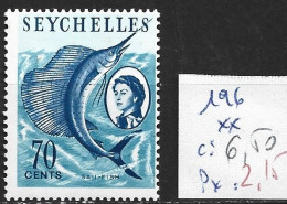 SEYCHELLES 196 ** Côte 6.50 € - Seychellen (...-1976)