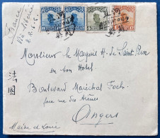 CHINE CINA CHINA Lettre N°181, 185A & 190 X2 Pour ANGERS / FRANCE Par Le Village De PAOTI (RR) Et Voie De SIBÉRIE - 1912-1949 Republic