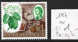 SEYCHELLES 197 ** Côte 1 € - Seychellen (...-1976)