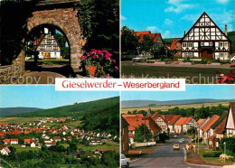 72898472 Gieselwerder Stadttor Fachwerkhaus Teilansicht  Gieselwerder - Autres & Non Classés