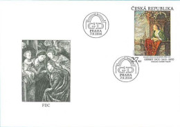 FDC 899 Czech Republic Gerrit Dou - Young Woman On A Balcony -joint Issue Czech-Liechtenstein Stamp 2016 - Otros & Sin Clasificación