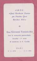 Missione Sacerdotale- Don Giovanni Tomasicchio Con La Comunità Parocchiale Ricorda I 25 Anni Di Missione In S.Cecilia . - Altri & Non Classificati