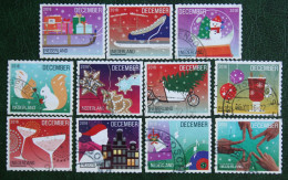 Decemberzegels Weihnachten Christmas Noel NVPH 3474-3484 (Mi 3538-3548) 2016 Gestempeld / USED NEDERLAND / NIEDERLANDE - Used Stamps