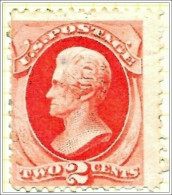 Usa 1870 2 Cents Orange Stamp Used V1 - Gebruikt