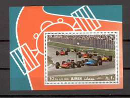 Ajman 1969 Racing Cars MS MNH - Cars