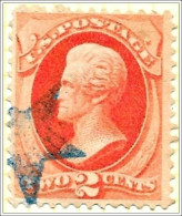 Usa 1870 2 Cents Orange Stamp Used V1 - Usati