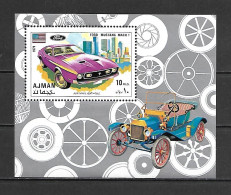 Ajman 1971 Sports Cars I MS MNH - Cars