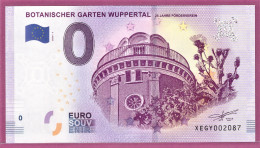 0-Euro XEGY 2019-1 BOTANISCHER GARTEN WUPPERTAL - 25 JAHRE FÖRDERVEREIN - Pruebas Privadas