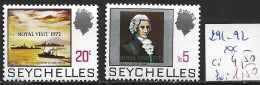 SEYCHELLES 291-92 ** Côte 4.50 € - Seychelles (...-1976)