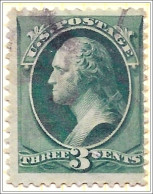 USA 1870 3 Cents Green Used V1 - Usados