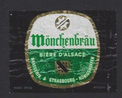 Etiquette De Bière    -  Mönchenbrau  -   Brasserie De La Meuse   à Strasbourg /Königshoffen  (67) - Beer