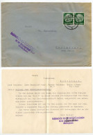 Germany 1941 Cover & Letter; Melle - Sachbearbeiter Für Viehwirtschaftverbandes; 6pf. Hindenburg, Pair - Storia Postale