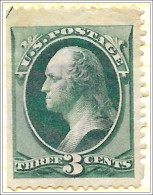 USA 1870 3 Cents Green Used V1 - Oblitérés