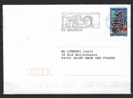 FRANCE 1996. Y&T N°3036 - 50 Ans Création Départements Outremer-Mer. Sur Lettre - Flamme D' Oblitération Du 9-10-1996. - Usados