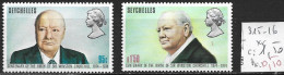 SEYCHELLES 315-16 ** Côte 1.50 € - Seychelles (...-1976)