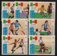 LAOS - 1985 - N°YT. 617 à 623 - Football World Cup Mexico - Neuf Luxe ** / MNH / Postfrisch - Laos