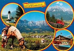 72897412 Ellmau Tirol Am Wilden Kaiser Kirche Panorama Bergbahn Brunnen Ellmau T - Otros & Sin Clasificación