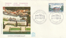 ///   FRANCE ///    PREMIER JOUR ---  FDC  ---  Château De Rambouillet - 1980-1989