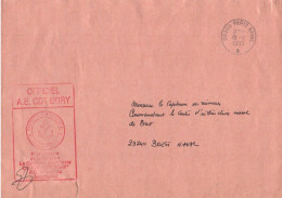 ENVELOPPE AVEC CACHET OFFICIEL A.E. COMMANDANT BORY LE 18/12/1995 - DECHIRURE BAS A GAUCHE - Poste Navale