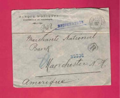 Lettre Recommandée De 1906 Pour Les USA EUAN - YT N° 17 En Paire - Storia Postale